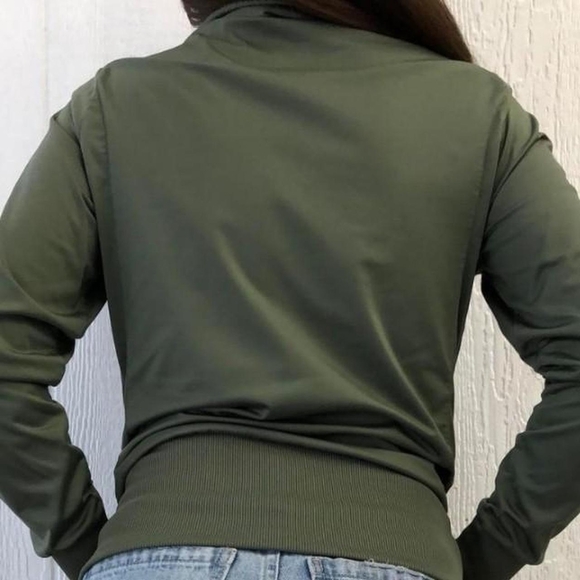 Nike Women's Olive Jacket - Picture 7 of 7